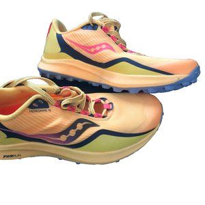 Saucony Peregrine 12 Orange Yellow Women's Running Shoes